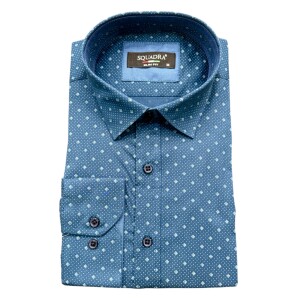Ανδρικό πουκάμισο slim fit  antico πετρολ.