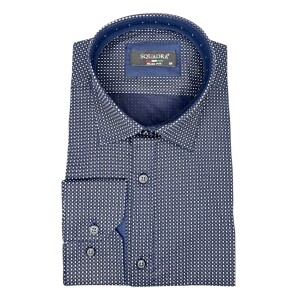 Ανδρικό πουκάμισο slim fit germano μπλε.