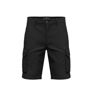 Ανδρική Cargo Βερμούδα Slim fit σε Μαύρο Χρώμα