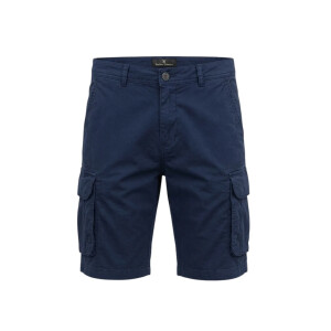 Ανδρική Cargo Βερμούδα Slim-Fit σε Μπλε Σκούρο (Navy)