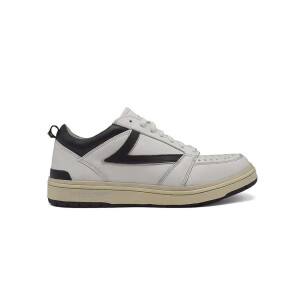 HTC Hollywood Trading Company "Starlight" Leather Sneakers – White/Black
