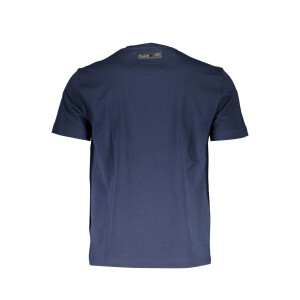 PLEIN SPORT Ανδρικό Μπλε T-shirt με κοντά μανίκια και λογότυπο