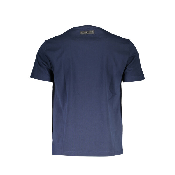 PLEIN SPORT Ανδρικό Μπλε T-shirt με κοντά μανίκια και λογότυπο