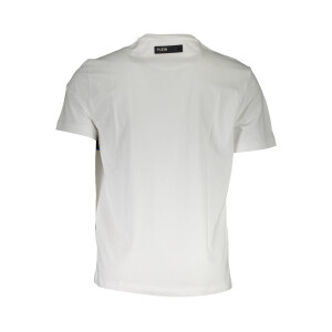 PLEIN SPORT Ανδρικό Λευκό T-shirt με κοντά μανίκια και λογότυπο