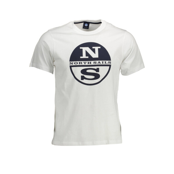 North Sails Ανδρικό Λευκό T-shirt με κοντά μανίκια και λογότυπο