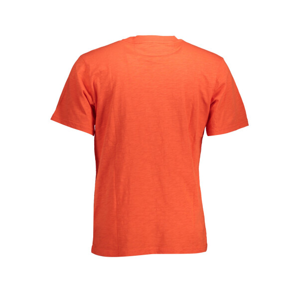 LA MARTINA Ανδρικό Κόκκινο T-shirt με κοντά μανίκια και λογότυπο