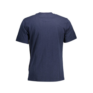 LA MARTINA Ανδρικό Μπλε T-shirt με κοντά μανίκια και τσέπη