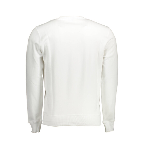 North Sails ανδρικό λευκό φούτερ με στρογγυλή λαιμόκοψη και λογότυπο