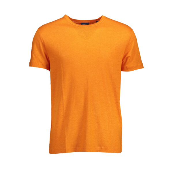 GANT Ανδρικό Πορτοκαλί T-shirt με στρογγυλή λαιμόκοψη