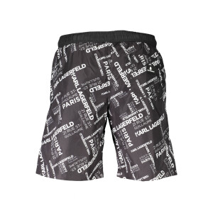 Karl Lagerfeld Beachwear Ανδρικό Μαύρο Μαγιό με λογότυπο