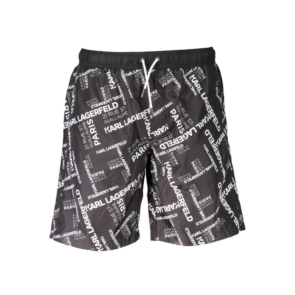 Karl Lagerfeld Beachwear Ανδρικά Μαύρα Μποξεράκια με λογότυπο