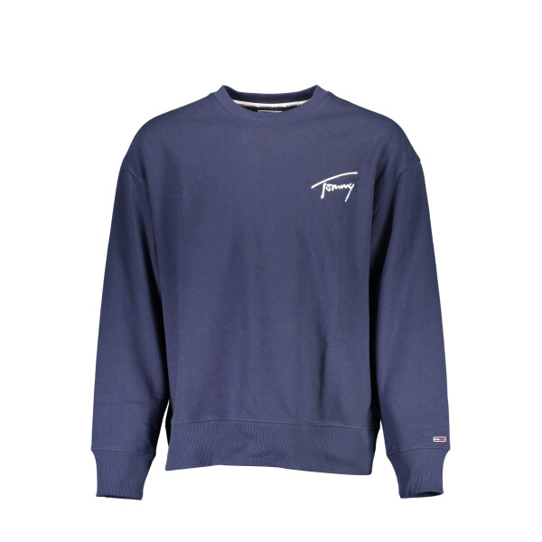 Tommy Hilfiger Ανδρικό Μπλε Φούτερ με στρογγυλή λαιμόκοψη