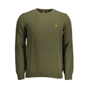 LYLE & SCOTT ανδρικό πράσινο πλεκτό με στρογγυλή λαιμόκοψη