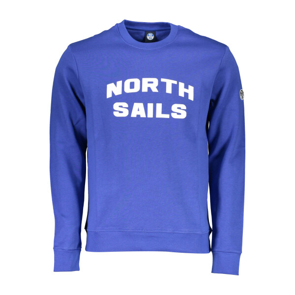 North Sails ανδρικό φούτερ σε μπλε χρώμα με στρογγυλή λαιμόκοψη και λογότυπο