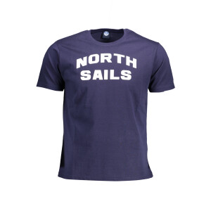 North Sails Ανδρικό Μπλε T-Shirt με print λογότυπο
