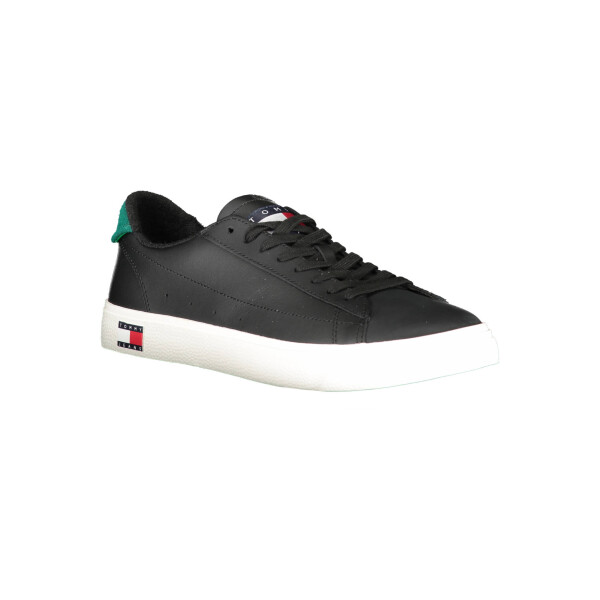 Tommy Hilfiger ανδρικά sneakers σε μαύρο χρώμα με κορδόνια