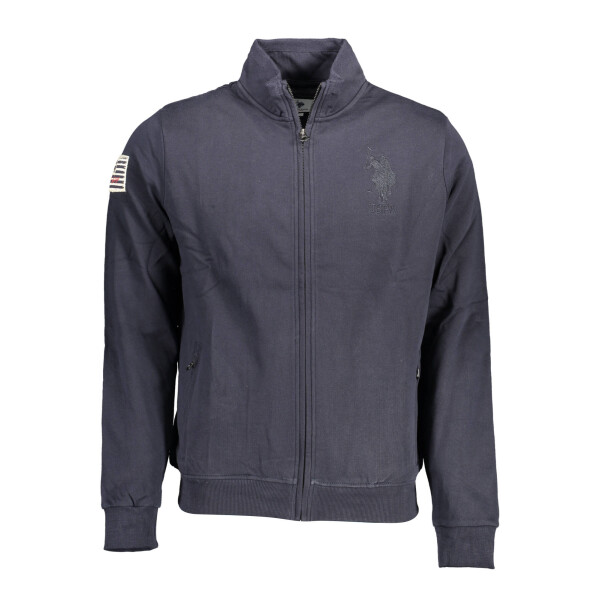 U.S. POLO ASSN.. Ανδρικό Μπλε Φούτερ με Φερμουάρ