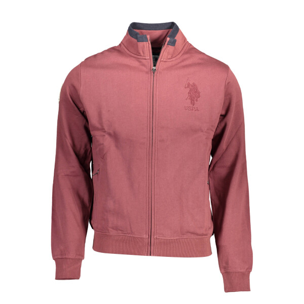 U.S. POLO ASSN.. Ανδρικό Μωβ Φούτερ με Φερμουάρ