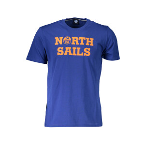 North Sails ανδρικό μπλε t-shirt με κοντά μανίκια και λογότυπο