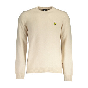 LYLE & SCOTT Ανδρικό Μπεζ Πλεκτό με στρογγυλή λαιμόκοψη