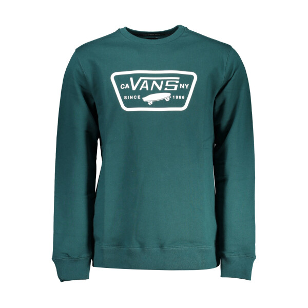VANS ανδρικό φούτερ σε πράσινο χρώμα με στρογγυλή λαιμόκοψη και print λογότυπο