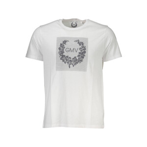 GIAN MARCO VENTURI Ανδρικό Λευκό T-Shirt με κοντά μανίκια και λογότυπο