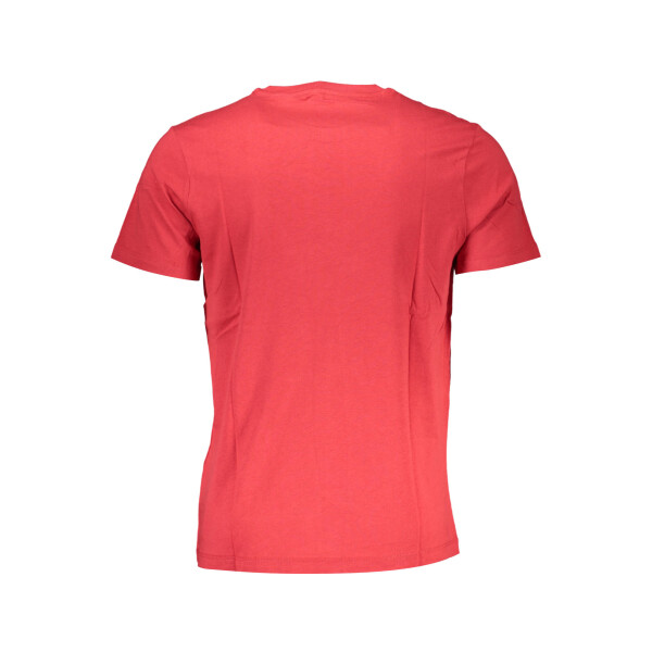 GIAN MARCO VENTURI Ανδρικό Κόκκινο T-shirt με κοντά μανίκια και λογότυπο