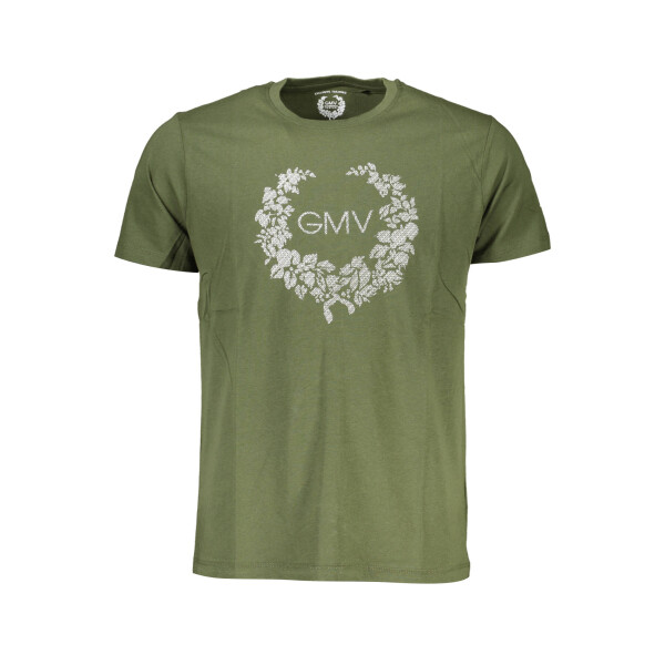 GIAN MARCO VENTURI Ανδρικό Πράσινο T-Shirt με κοντά μανίκια και λογότυπο