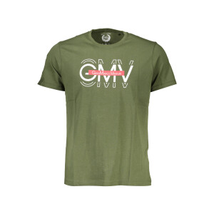 GIAN MARCO VENTURI Ανδρικό Πράσινο T-Shirt με κοντά μανίκια και λογότυπο