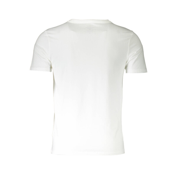 Aeronautica Militare Ανδρικό Λευκό T-shirt με V λαιμόκοψη