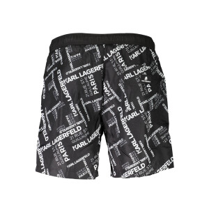 Karl Lagerfeld Beachwear Ανδρικό Μαύρο Μαγιό με λογότυπο