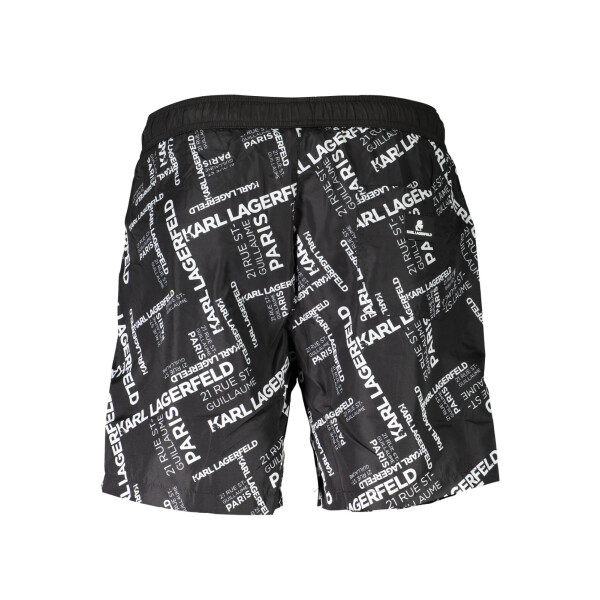 Karl Lagerfeld Beachwear Ανδρικό Μαύρο Μαγιό με λογότυπο