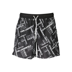 Karl Lagerfeld Beachwear Ανδρικά Μαύρα Μποξεράκια με λογότυπο