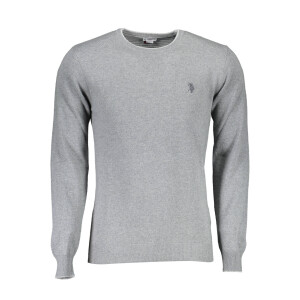 U.S. POLO ASSN.. Ανδρικό Γκρι Φούτερ με στρογγυλή λαιμόκοψη