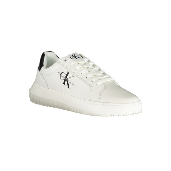 Calvin Klein Ανδρικά Λευκά Sneakers με κορδόνια και λογότυπο