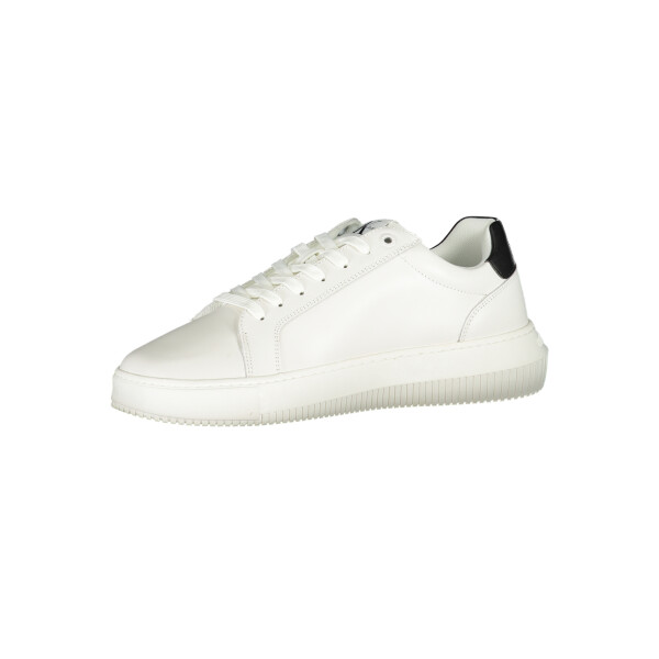 Calvin Klein Ανδρικά Λευκά Sneakers με κορδόνια και λογότυπο