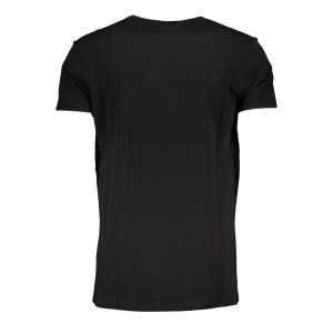 Cavalli Class Ανδρικό Μαύρο T-shirt με κοντά μανίκια και λογότυπο