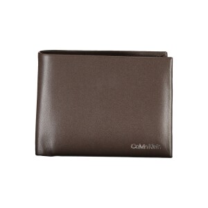 Calvin Klein Ανδρικό Καφέ Πορτοφόλι με print λογότυπο