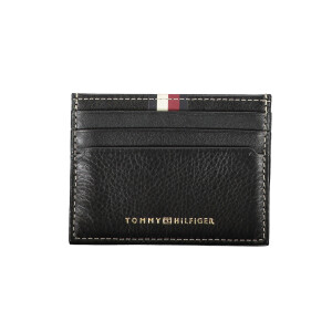 Tommy Hilfiger ανδρικό μαύρο πορτοφόλι με λογότυπο
