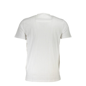 CAVALLI CLASS Ανδρικό Λευκό T-shirt με στρογγυλή λαιμόκοψη και λογότυπο