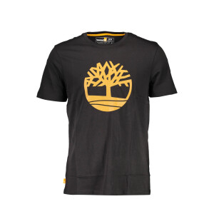 Timberland Ανδρικό Μαύρο T-Shirt με λογότυπο