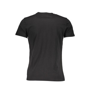 LA MARTINA Ανδρικό Μαύρο T-shirt με στρογγυλή λαιμόκοψη