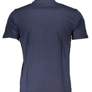 CAVALLI CLASS Ανδρικό Μπλε T-shirt με κοντά μανίκια και λογότυπο