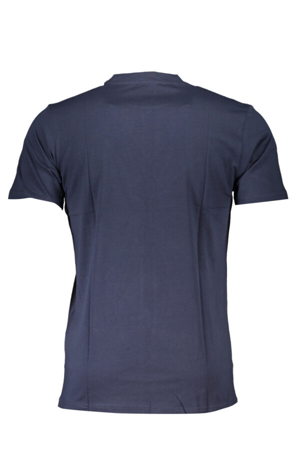CAVALLI CLASS Ανδρικό Μπλε T-shirt με κοντά μανίκια και λογότυπο