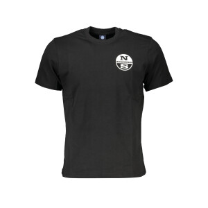 North Sails ανδρικό t-shirt σε μαύρο χρώμα με κοντά μανίκια και λογότυπο