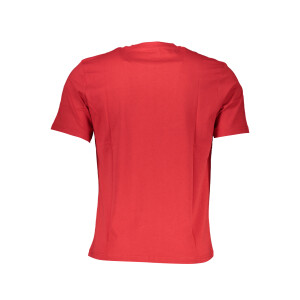 North Sails ανδρικό κόκκινο t-shirt με στρογγυλή λαιμόκοψη και λογότυπο