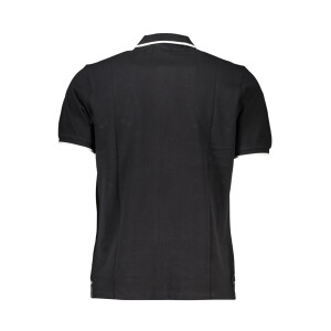 North Sails ανδρική polo μπλούζα σε μαύρο χρώμα με κοντά μανίκια