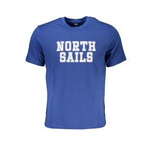North Sails ανδρικό μπλε t-shirt με κοντά μανίκια και λογότυπο