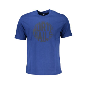 North Sails ανδρικό μπλε t-shirt με κοντά μανίκια και λογότυπο