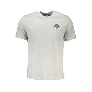 North Sails ανδρικό t-shirt σε γκρι χρώμα με κοντά μανίκια και λογότυπο
